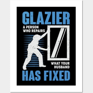 Glazier Profession Window Glass Installer Gift Posters and Art